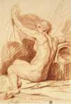 Greuze Jean-Baptiste Study of a Nymph - Hermitage